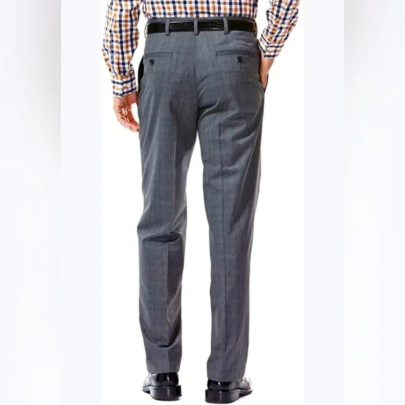 slim fit dress slacks Haggar Men's Premium Comfort Stretch Classic-Fit Solid Dress Pants MSR   DGFOutlet